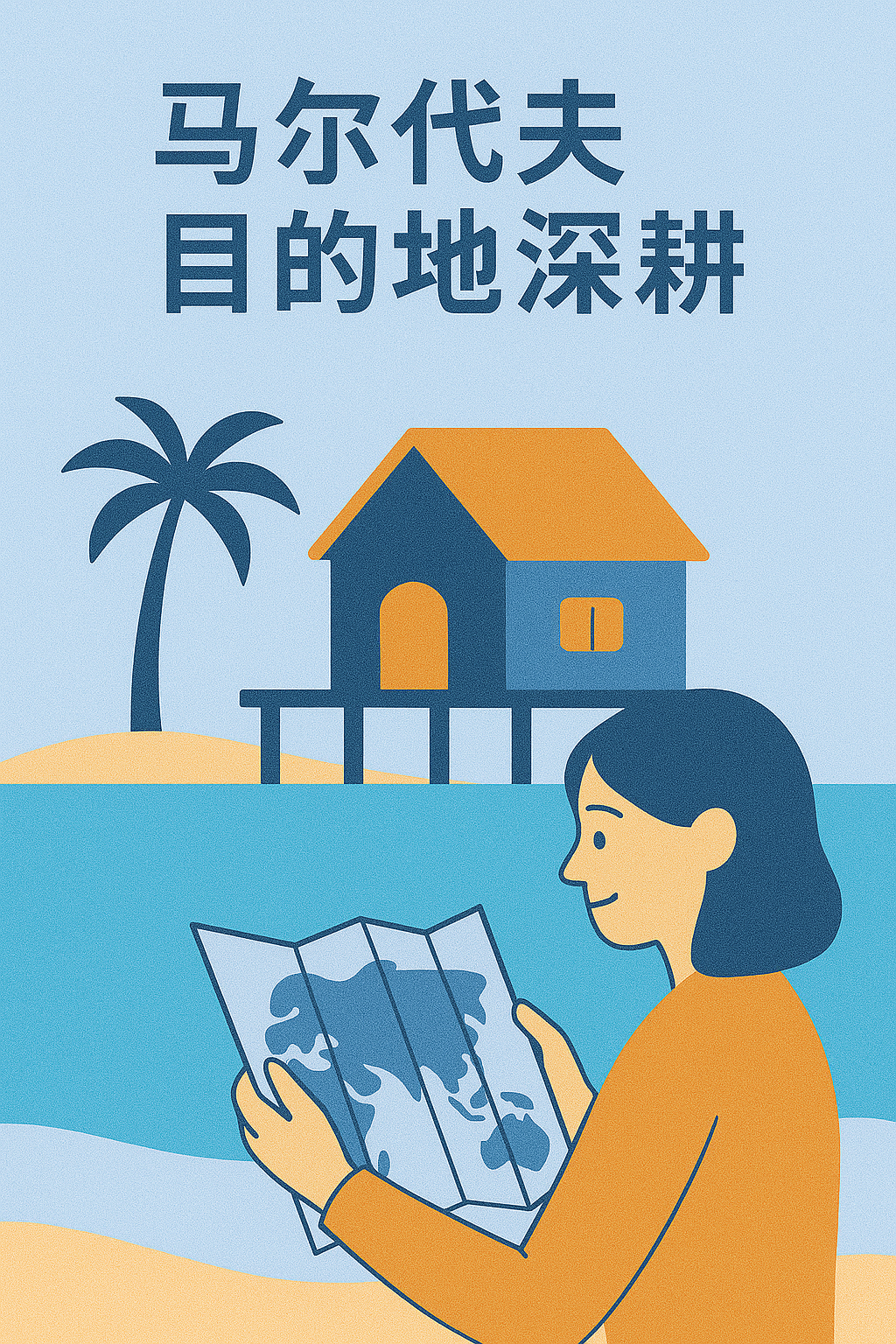 马尔代夫目的地图标