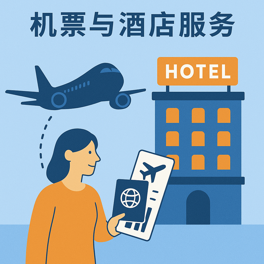 机票与酒店图标